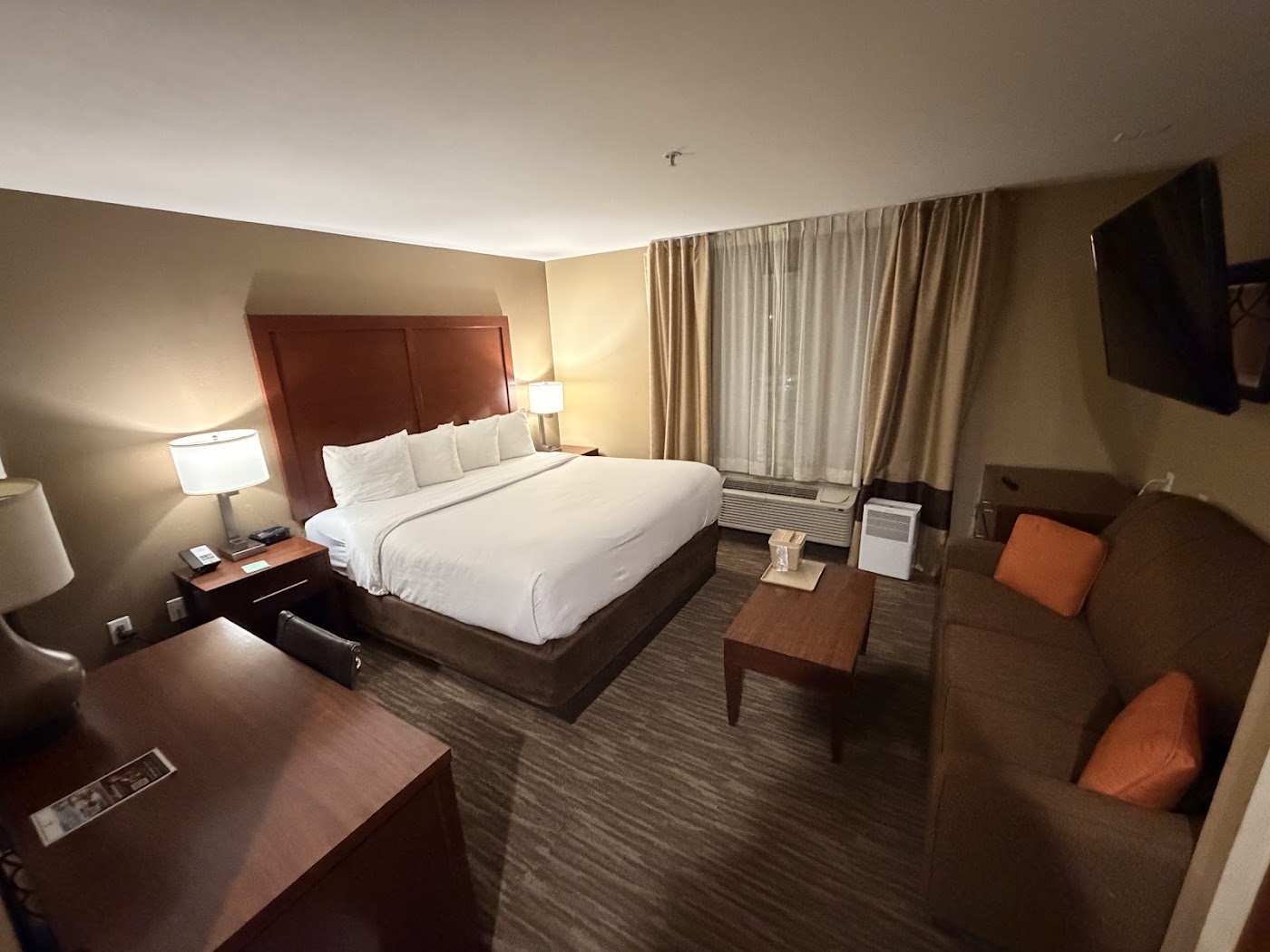 Guest room at MainStay Suites Edinburg South