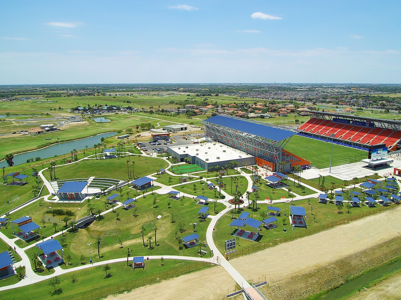 Photograph of Robert and Janet Vackar Stadium